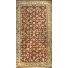 Indo Collection Agra  Rust/Ivory