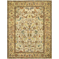 Antique Serapi 203CS Ivory / Gold