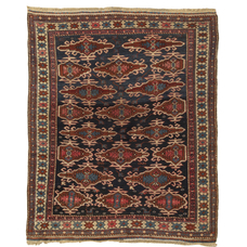 Antique Caucasian Shirvan Rug Circa 1880.