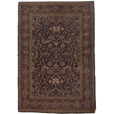 Antique Persian Kashan Rug circa 1900.