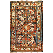 Antique Caucasian Alpan Kuba Rug Circa 1890