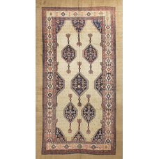 Vintage Persian Serab Camel Hair Rug Circa 1930