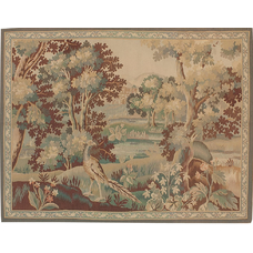 Recreation of an 18th Century Aubusson Design Verdure Tapestry
