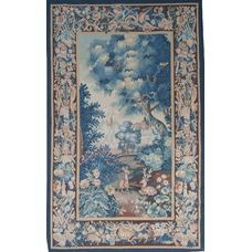 Recreation of an 18th Century Aubusson Design Verdure Tapestry