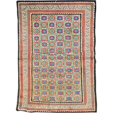 ANTIQUE AGRA AGRAC BLACK / CREAM
