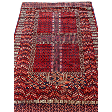 ANTIQUE RUSSIAN TURKOMAN BOKHARA RUST