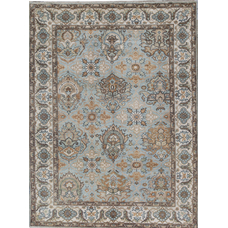 ANTIQUE SULTANABAD KIRMA LIGHT BLUE / IVORY
