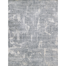 HANDLOOMED JACQUARD RK222  BLUE / GREY