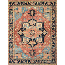 BAKSHAHESH II BK058 RED / BLUE
