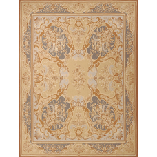 GENUINE AUBUSSON ETIEN IVORY / BLUE