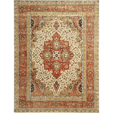 BAKSHAHESH B1235 IVORY / RUST
