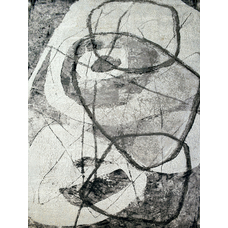 CANVAS ART WITH SILK C6101 CHARCOAL