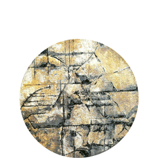 CANVAS ART WITH SILK C9335 GOLD