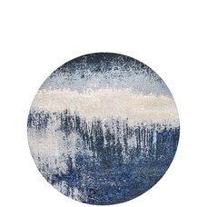 CANVAS ART WITH SILK J1056 DARK BLUE / MULTI