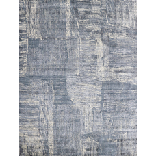 HANDLOOMED JACQUARD RK281 BLUE / SILVER