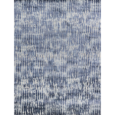 HANDLOOMED JACQUARD RK001 IVORY / BLUE