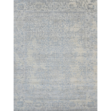 HANDLOOMED JACQUARD RK121 BLUE / WHITE