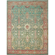 NEO VILLA ALL WOOL 5802L LIGHT GREEN / RED