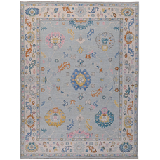 BODRUM OUSHAK SC083 BLUE / IVORY 