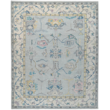 BODRUM OUSHAK SC117 BLUE / IVORY 