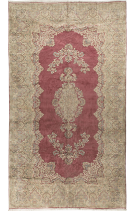 Antique Persian Kirman Rug Circa 1890