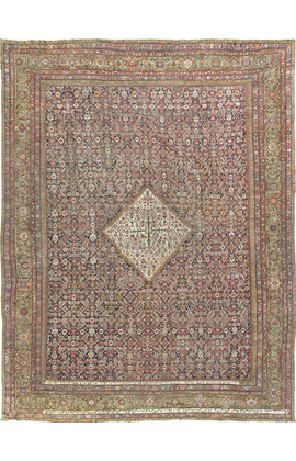 Antique Persian Fereghan.Rug Circa 1890