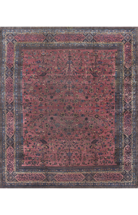 Antique Persian Kirman Rug Circa 1900