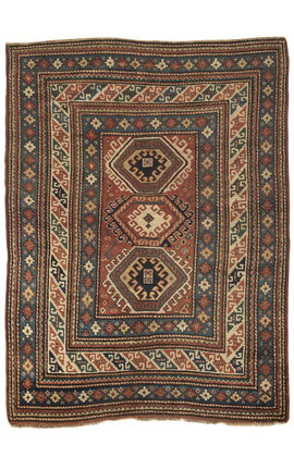 Antique Caucasian Kazak Rug circa 1880