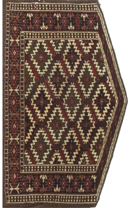 Antique Turkoman Yomut Asmalyk Rug Circa 1890
