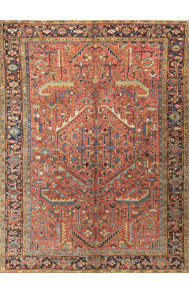 Antique Persian Heriz  Circa 1900