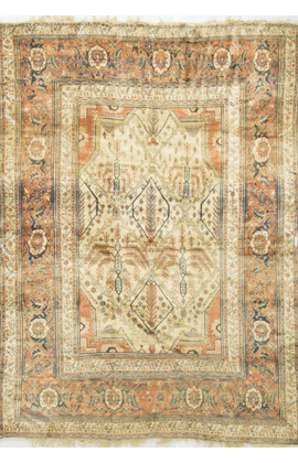 Antique Persian Silk Heriz Circa 1900