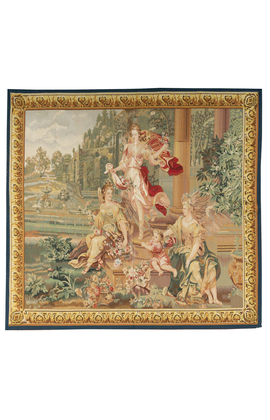 Recreation of an 18th century Brussels Goddess of Spring Tapestry
