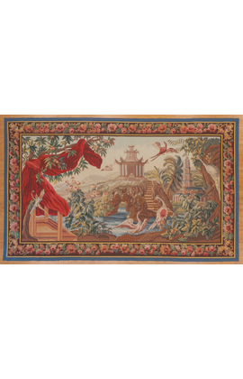 Recreation of an18th century Aubusson Chinoiserie Tapestry