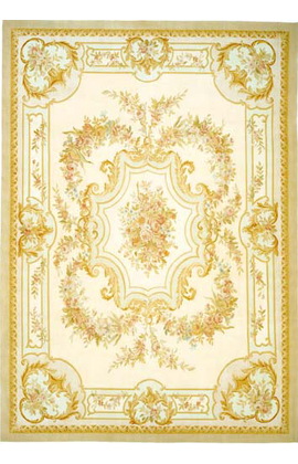 Renaissance Aubusson.Ivory/Gold