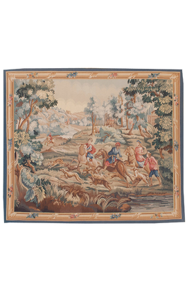 Recreation of an 18th Oudry Painting, Aubusson Design Tapestry