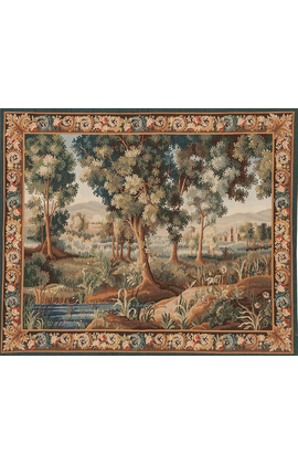 Recreation of a 17th Century Aubusson Design Verdure Tapestry