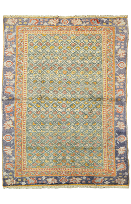 ANTIQUE AGRA AGRAC GREEN / ROSE
