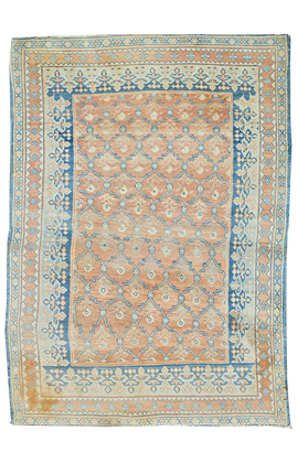 ANTIQUE AGRA AGRAC RUST / BLUE