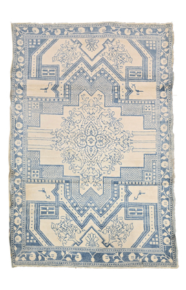ANTIQUE AGRA AGRAC IVORY / BLUE
