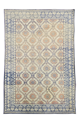 ANTIQUE AGRA AGRAC IVORY / BLUE