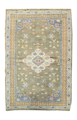 ANTIQUE AGRA AGRAC GREEN / BEIGE