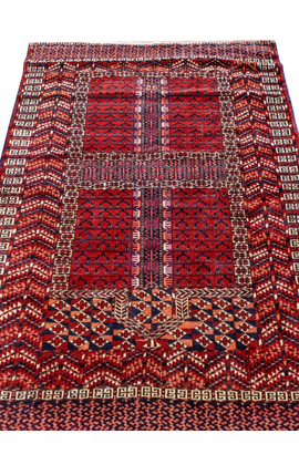 ANTIQUE RUSSIAN TURKOMAN BOKHARA RUST