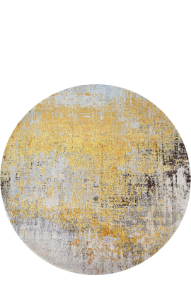 CANVAS ART WITH SILK C9233 GOLD / CHARCOAL