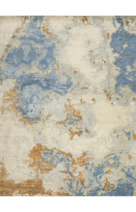 CANVAS ART WITH SILK J1064 BEIGE / CORAL