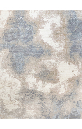CANVAS ART WITH SILK J1064 IVORY / GREY