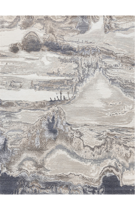 CANVAS ART WITH SILK J1071 BEIGE / DARK GREY