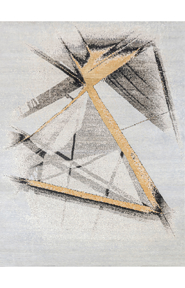 CANVAS ART WITH SILK JC700 SILVER / BLACK