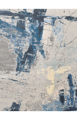 CANVAS ART WITH SILK JC736 SILVER / GREY