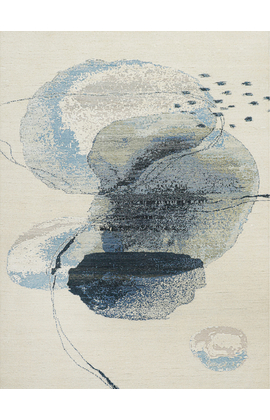 CANVAS ART WITH SILK JC746 IVORY / GREY