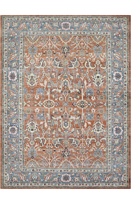 HAND SPUN ACL07 RUST / BLUE